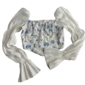 Corset floral blouse